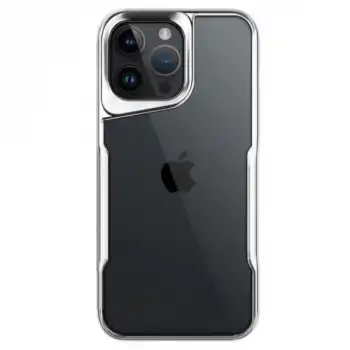 İphone 14 Pro Max Kılıf Boyi Silikon Kapak - Gümüş