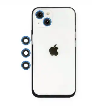 İphone 14 Shine Kamera Lens - Mavi