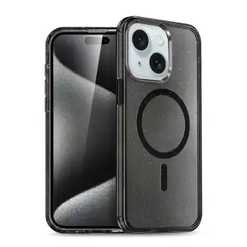 İphone 15 Plus Kılıf  Magsafe Kapak - Siyah
