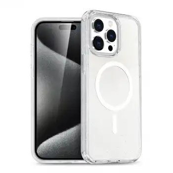 İphone 15 Pro Kılıf  Magsafe Kapak - Şeffaf