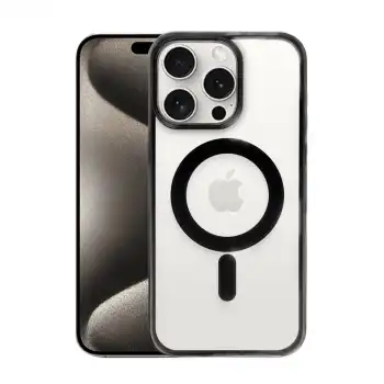 İphone 15 Pro Max Kılıf Erozi Magsafe Kapak - Siyah