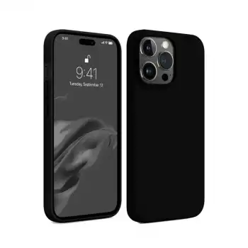 İphone 15 Pro Max Kılıf First Silikon - Siyah