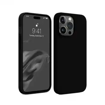 İphone 15 Pro Max Kılıf First Silikon - Siyah