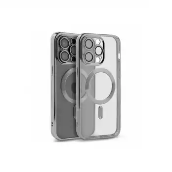 İphone 15 Pro Max Kılıf Kross Magneticsafe Kapak - Gümüş