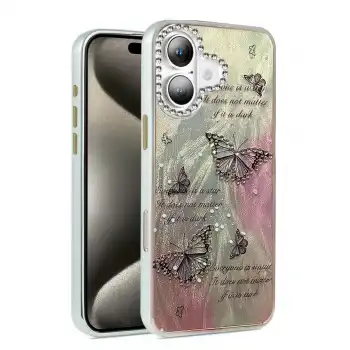 İphone 16 Plus Kılıf Blade Aynalı Desenli Kapak - Desen 6