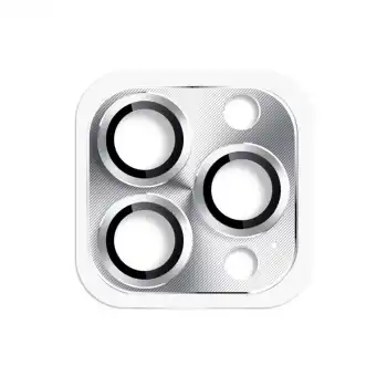 İphone 16 Pro Max Pers Alüminyum Kamera Lens - Gümüş