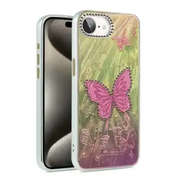 İphone 16e Kılıf Blade Aynalı Desenli Kapak - Desen 5