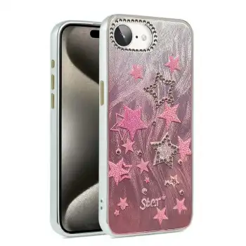 İphone 16e Kılıf Blade Aynalı Desenli Kapak - Desen 7