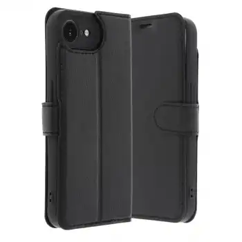 İphone 16e Kılıf Trend S Plus Kapaklı Kılıf - Siyah