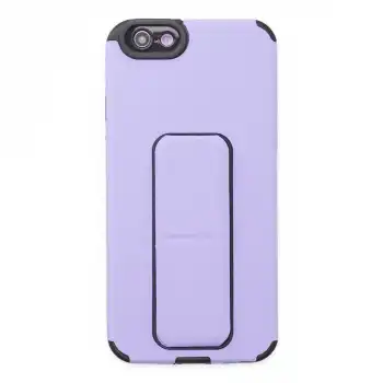 İphone 6 Kılıf Mega Standlı Silikon - Lila
