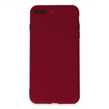 İphone 7 Plus Kılıf First Silikon - Bordo