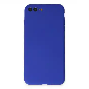 İphone 7 Plus Kılıf First Silikon - Koyu Mavi