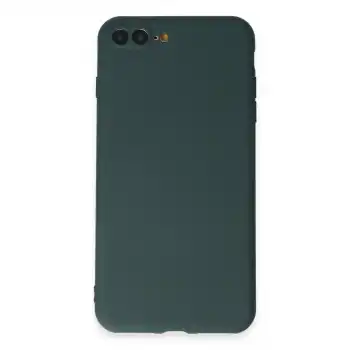 İphone 7 Plus Kılıf First Silikon - Koyu Yeşil