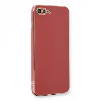 İphone 7 Plus Kılıf Volet Silikon - Kırmızı