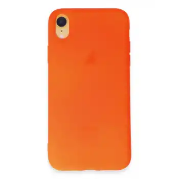 İphone Xr Kılıf First Silikon - Parlak Turuncu