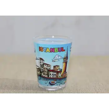 İstanbul Temalı Cam Shot Bardak Alk4358