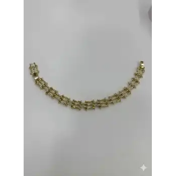 Izgara Tasarım Taşlı Cm Bileklik