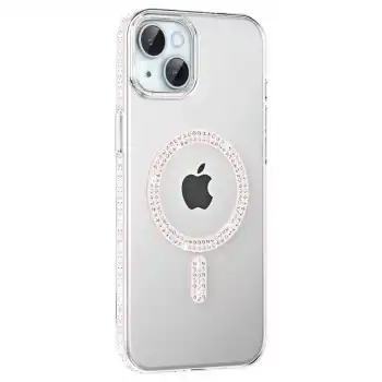 Joko Apple İphone 14 Move Taşlı Magsafe Kapak - Gümüş