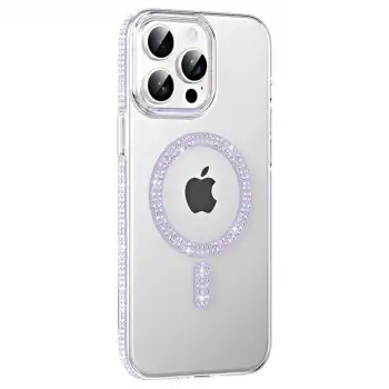 Joko Apple İphone 14 Pro Max Move Taşlı Magsafe Kapak - Lila