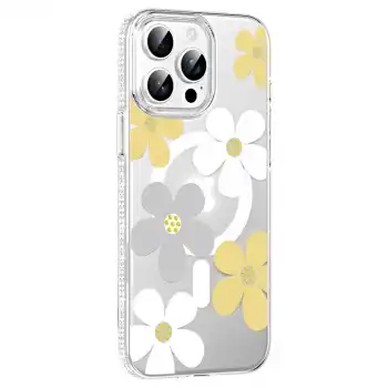 Joko Apple İphone 15 Pro Max Floral Magsafe Kapak - Sarı