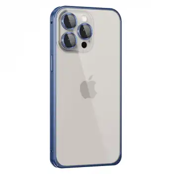 Joko Apple İphone 15 Pro Max Metal Bumper Mat Kapak - Lacivert
