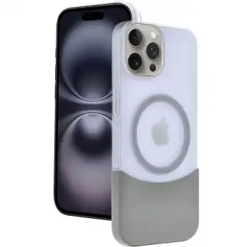 Joko Apple İphone 15 Pro Max Velar Magsafe Kapak - Natural Grey