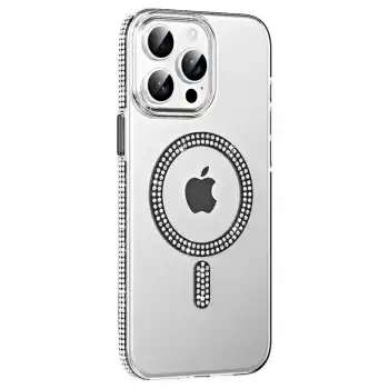 Joko Apple İphone 15 Pro Move Taşlı Magsafe Kapak - Siyah