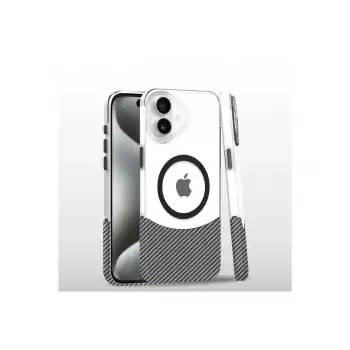 Joko Apple İphone 16 Plus Carbon Puzzle Magsafe Kapak - Beyaz
