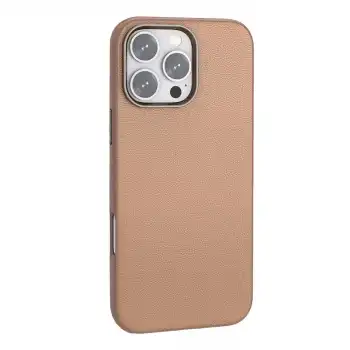 Joko Apple İphone 16 Pro Max Wonder Deri Magsafe Kapak - Bronz