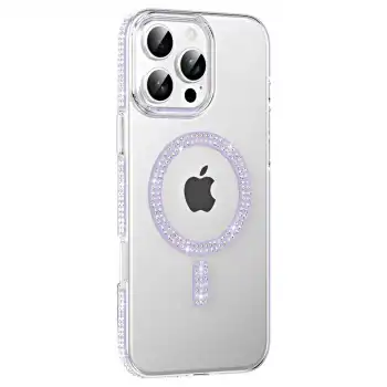 Joko Apple İphone 16 Pro Move Taşlı Magsafe Kapak - Lila