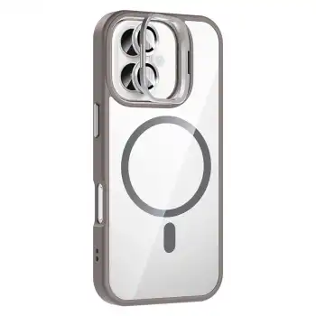 Joko Apple İphone 17 Remim Lensli Magsafe Standlı Kapak - Titan Gri