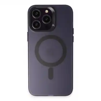 Joko İphone 14 Pro Max Kılıf Mateks Magsafe Kapak - Derin Mor