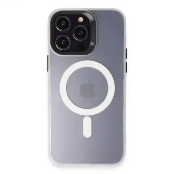 Joko İphone 15 Pro Max Kılıf Mateks Magsafe Kapak - Beyaz
