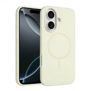 Joko İphone 16 Plus Kılıf Jully Magsafe Kapak - Bej