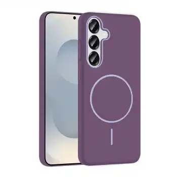 Joko Samsung Galaxy S25 Broş Magsafe Kapak - Mor