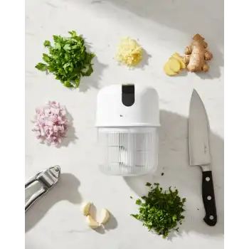 Kablosuz Elektrikli Sarımsak Ezici Paslanmaz Bıçak