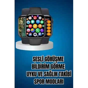 Kaliteli Akıllı Saat ve Kaliteli Bluetooth Kulaklık ANC Özelliği Uzun Pil Ömrü