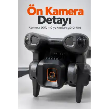 Kameralı Drone Katlanır Gövde ve Yedek Pervane Seti