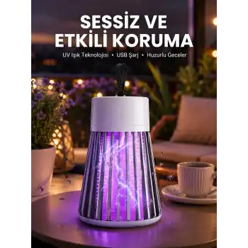 Kamp ve Bahçe İçin Şarjlı Böcek Kovucu Lamba
