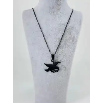 Kartal Figürü Çelik Erkek Kolye