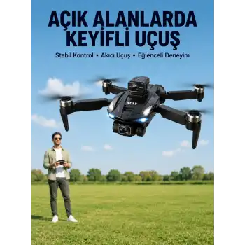 Havadan Çekim İçin Çift Kameralı Kompakt ve Kolay Taşınabilir Drone