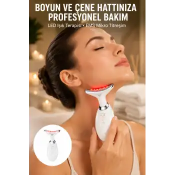 Kırışıklık Azaltıcı LED Işık Cilt Bakım Aleti 7 Renk Yeni Nesil