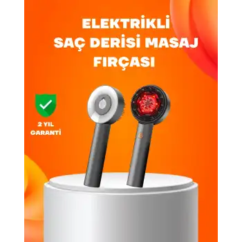 Kırmızı Işık Terapi Saç Derisi Masaj Tarağı 3 Modlu Yağ Hazneli