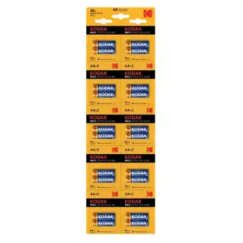 Kodak 20 Adet Max Super Alkalin 2’li Ayrılabilir Kartela Kalem Pil