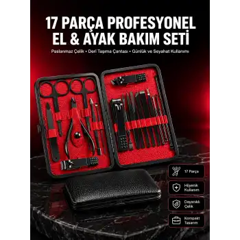 Kompakt ve Şık Tasarımlı 17 Parça Bakım Seti Yeni Nesil