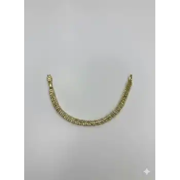 Köşeli Tasarım Taşlı Cm Bileklik
