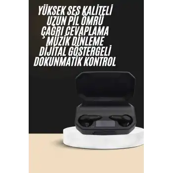 Kulak İçi Bluetooth Kulaklık Rgb Işıklı Çift Mikrofonlu iOS/Android Uyumlu BT 5.2