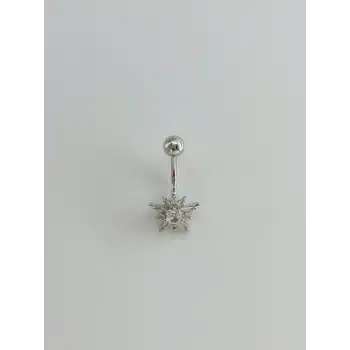 Kutup Yıldızı Detaylı Göbek Piercing
