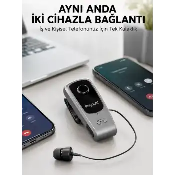 Mikrofonlu ve Ses Kontrollü Kablosuz Kulak İçi Kulaklık