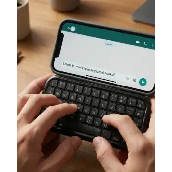 Mini Kablosuz Bluetooth Klavye USB Şarjlı Taşınabilir Klavye